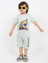 Excavator Cotton Short Set (Mint Green)