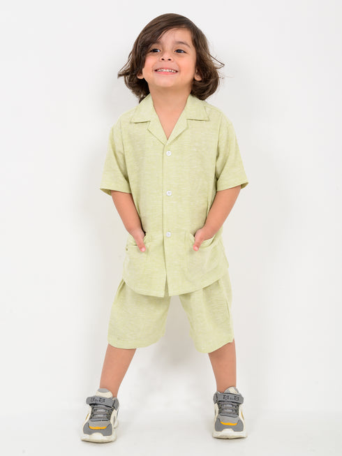 Irish Linen Set (Pastel Green)