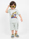 Excavator Cotton Short Set (Mint Green)