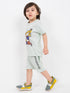 Excavator Cotton Short Set (Mint Green)