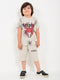 Spider Themed Cotton Short Set (Bavarian Cream)