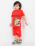 Chipmunks Trouble Maker Cotton Trouser Set (Bright Red)