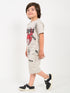 Spider Themed Cotton Short Set (Bavarian Cream)