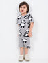 Panda Playtime Cotton Short Set (Heather Gray)
