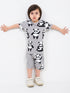 Panda Playtime Cotton Short Set (Heather Gray)