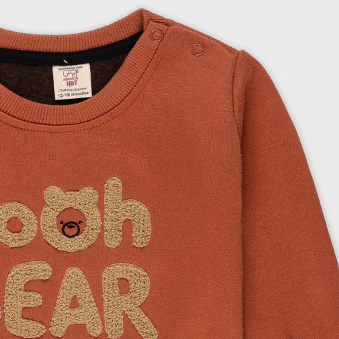Pooh Bear Fleece Sweatshirt (Brown)