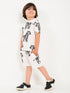 Zig Zag Zebra Cotton Short Set (Off-White)