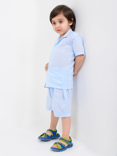 Irish Linen Set (Columbia Blue)