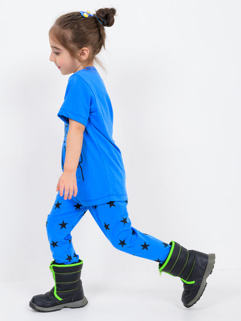 Love Sleep Cotton Trouser Set (Carolina Blue)
