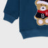 Bear Towel Printed Fleece Sweatshirt (Blue)