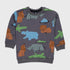 Animals Printed Terry Sweatshirt (Grey)