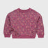 Floral Fleece Sweatshirt (Pink)