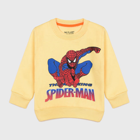 Spiderman Fleece Tracksuit (Yellow/Black)