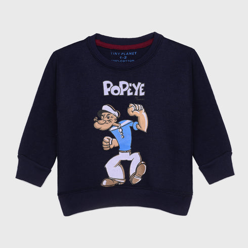 Popeye Fleece Tracksuit (Black)
