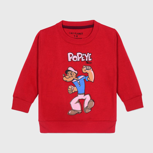Popeye Fleece Tracksuit (Red)