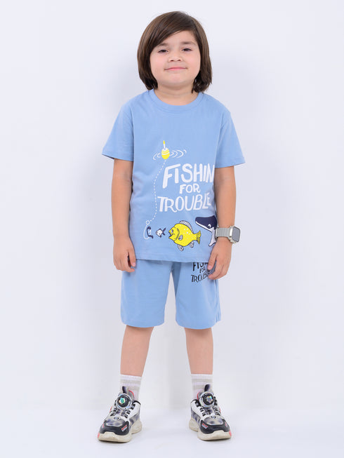 Deep Sea Explorer Cotton Short Set (Ocean Breeze)