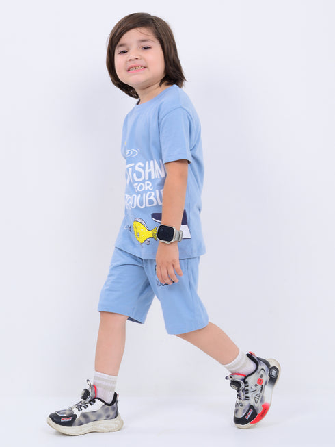 Deep Sea Explorer Cotton Short Set (Ocean Breeze)