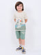 Sandy Shores Cotton Short Set (Beige & Olive)