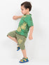 Leafy Loom Themed Cotton Short Set (Green)