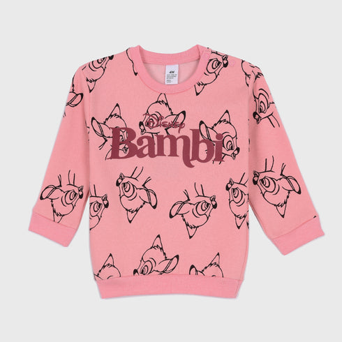 H&M Bambi Fleece Sweatshirt (Pink)