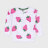 Strawberries Printed Terry Sweatshirt (White)