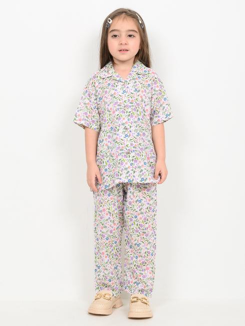 Imported Lawn Blossom Breeze 2 Piece Set (Floral Ivory)