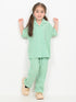 Imported Textured Wash & Wear Emerald Check 2 Piece Set (Emerald Green)