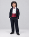 Imported Corduroy Tuxedo Formal Suit (Black)