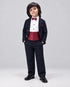 Imported Corduroy Tuxedo Formal Suit (Black)