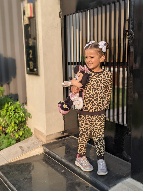 Tiger Print Fleece Tracksuit