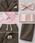 Imported Corduroy Tuxedo Formal Suit (Grey)