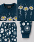 The Floral Grace Fleece Suit (Deep Teal)