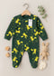 Pikachu Themed Fleece Sleepsuit (Dark Green)