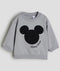 Mickey Towel Print Fleece Sweatshirt