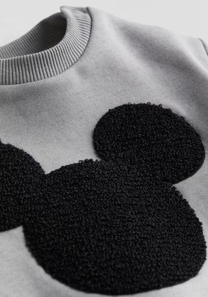 Mickey Towel Print Fleece Sweatshirt