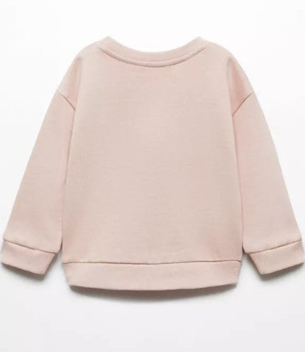 Animal Friends Towel Print Fleece Sweatshirt