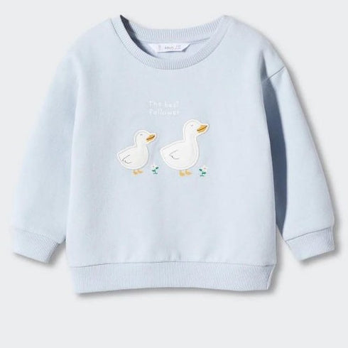 Ducks Printed Fleece Sweatshirt
