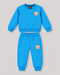 The Teddy Embossed Fleece Suit (Azure Blue)