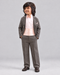 Imported Corduroy Tuxedo Formal Suit (Grey)