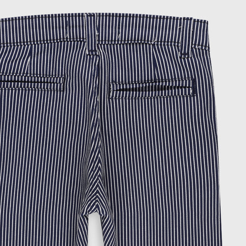 Stretchable Striped Cotton Pants