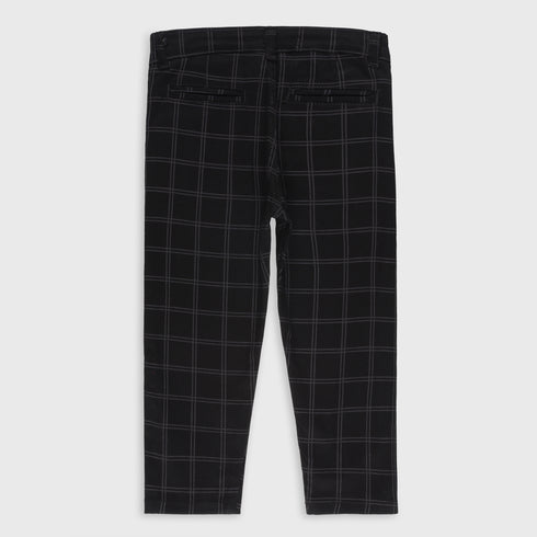 Stretchable Check Cotton Pants