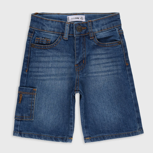 Cargo Stretchable Denim Shorts