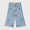Bear Embossed Denim Jeans (Light Blue)
