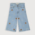 Bear Embossed Denim Jeans (Light Blue)