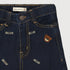 Bear Embossed Denim Jeans (Midnight Blue)
