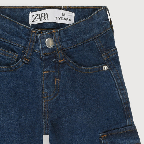 Playday Denim Cargo Jeans (Dark Blue)