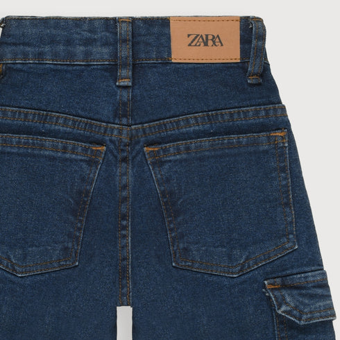 Playday Denim Cargo Jeans (Dark Blue)