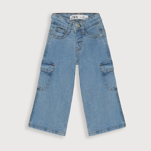 Playday Denim Cargo Jeans (Classic Blue)