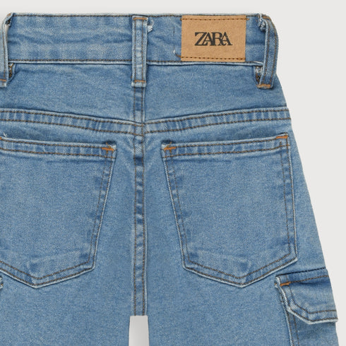 Playday Denim Cargo Jeans (Classic Blue)