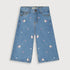 Kitty Embossed Denim Jeans (Blue)